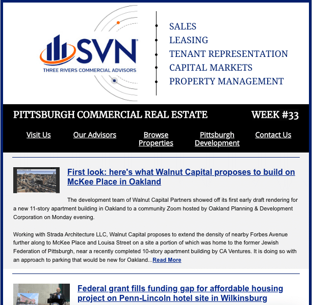 SVN Three Rivers - Pittsburgh news Aug 16